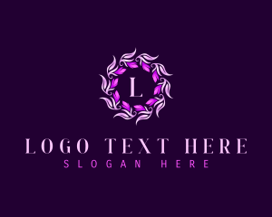 Floral Wreath Flower logo