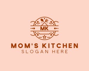 Pizza Kitchen Cutlery logo design