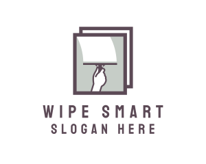 Window Cleaning Wiper  logo design