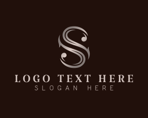 Decorative Vine Luxury Letter S logo