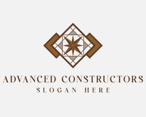 Tile Pattern Flooring logo design