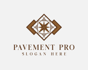 Tile Pattern Flooring logo design