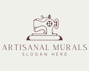 Traditional Sewing Machine logo design