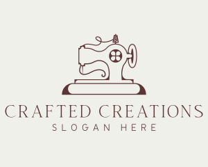 Traditional Sewing Machine logo design