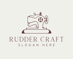 Traditional Sewing Machine logo design