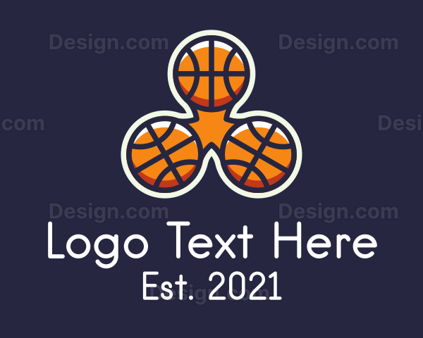 Basketball Fidget Spinner Logo