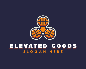 Basketball Fidget Spinner   logo design