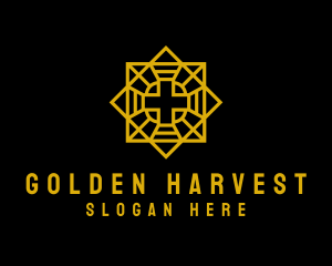 Golden Cross Church logo design