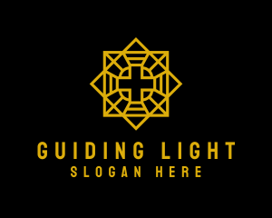 Golden Cross Church logo design