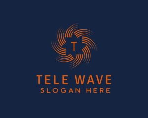 Technology Wave Streak logo design