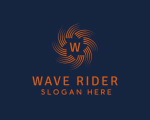 Technology Wave Streak logo design