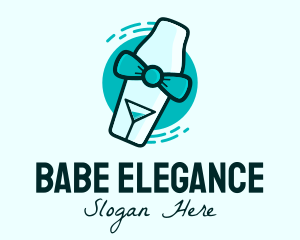 Bow Tie Cocktail Shaker logo design