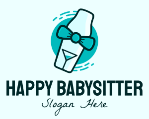 Bow Tie Cocktail Shaker logo design