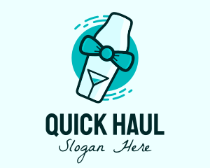 Bow Tie Cocktail Shaker logo design