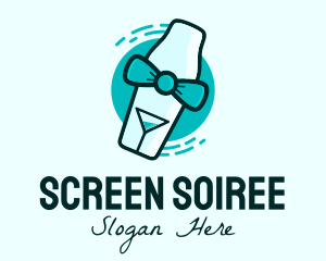 Bow Tie Cocktail Shaker logo design