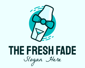 Bow Tie Cocktail Shaker logo design