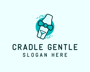 Bow Tie Cocktail Shaker logo design