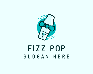 Bow Tie Cocktail Shaker logo design