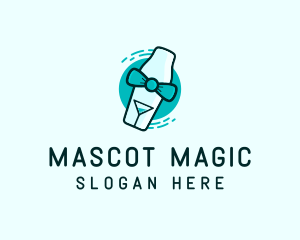 Bow Tie Cocktail Shaker logo design