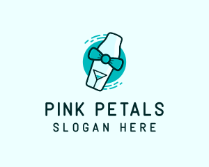 Bow Tie Cocktail Shaker logo design