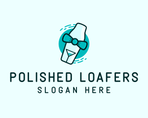 Bow Tie Cocktail Shaker logo design