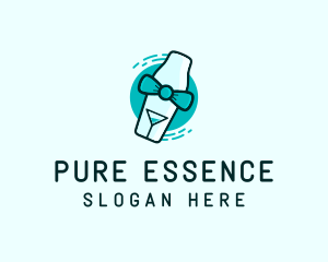 Bow Tie Cocktail Shaker logo design