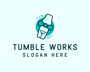 Bow Tie Cocktail Shaker logo design