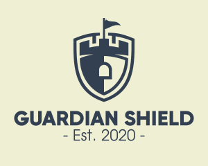 Medieval Castle Shield logo