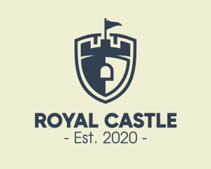 Medieval Castle Shield logo