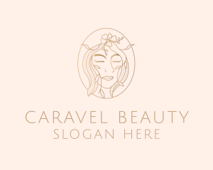 Beauty Floral Hair logo design