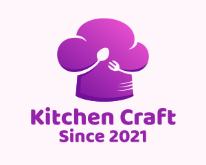 Kitchen Utensils Toque logo design