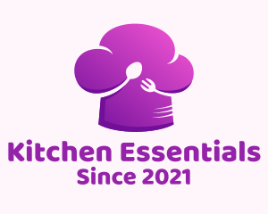 Kitchen Utensils Toque logo design