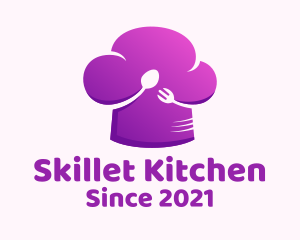 Kitchen Utensils Toque logo design