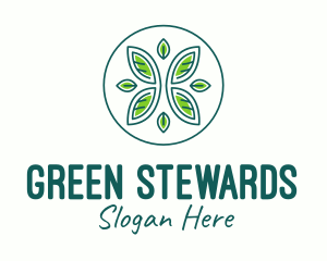 Green Eco Organic Circle  logo design