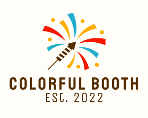 Colorful Firework Festival  logo design