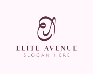 Fashion Letter EA Monogram logo design