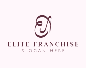 Fashion Letter EA Monogram logo design