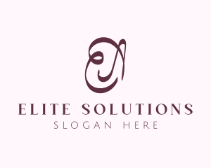 Fashion Letter EA Monogram logo design