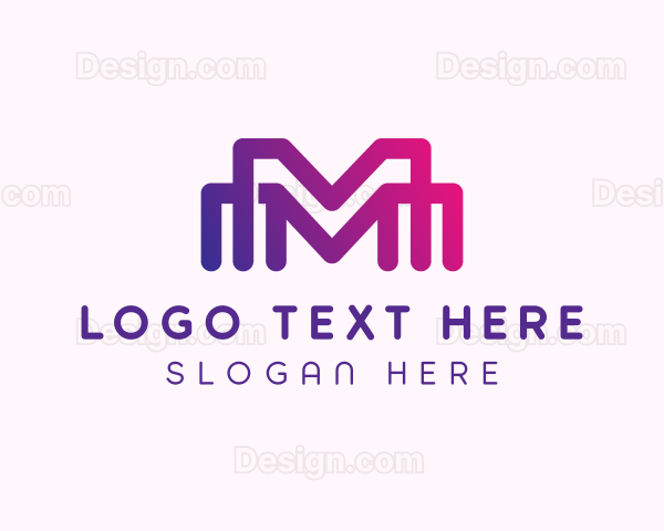 Generic Multimedia Letter M Logo