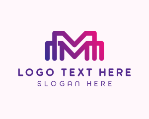 Generic Multimedia Letter M Logo