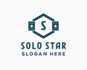 Hexagon Star Business logo design