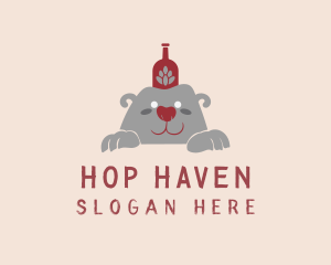 Red Hop Bottle Bear logo