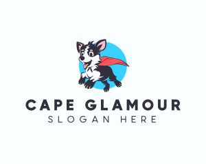 Cape Superhero Dog logo