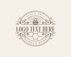 Organic Honeycomb Bee logo