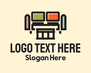 Colorful Sofa Furniture Logo