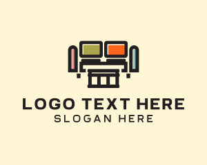 Colorful Sofa Furniture Logo