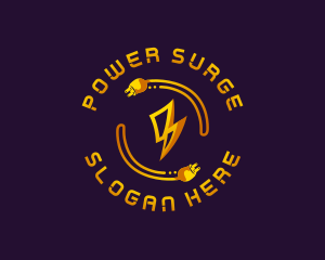 Plug Lightning Electricity logo