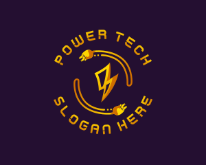 Plug Lightning Electricity logo