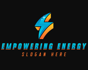 Power Electrical Bolt logo design