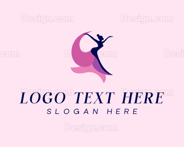 Dancing Woman Gown Logo